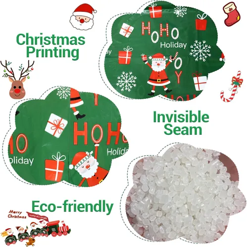 Vista 7 de ROSAUI Bolsas grandes de regalo de Navidad y tarjetas de regalo de Navidad, 3 bolsas de regalo de Navidad (44.09 x 35.43 pulgadas), bolsa de regalo