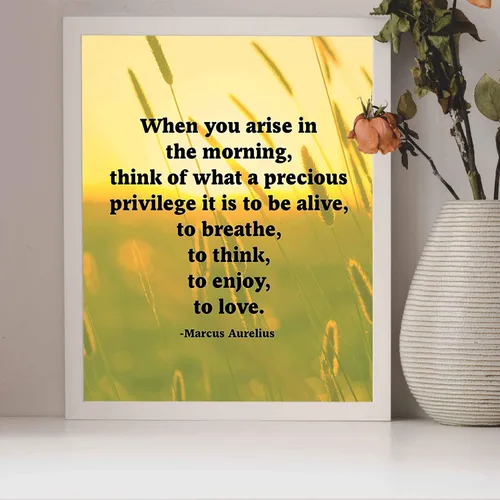 Vista 7 de REGALOS DE LUJO AMERICANO Cuando Te Levantes Frase - Arte de Pared Inspirador - Decoración Motivacional para Oficina, Aula - Impresión Sin Marco