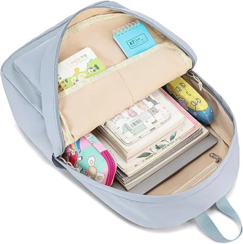 Vista 7 de Bluboon Juego de mochila para adolescentes, mochila escolar para niñas, lonchera y lápices, bolsas para estudiantes, 3 en 1