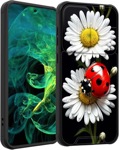 Vista 277 de Funda para Galaxy A16 5G con cubierta para cámara deslizante, resistente de doble capa, híbrida, a prueba de golpes, funda protectora resistente
