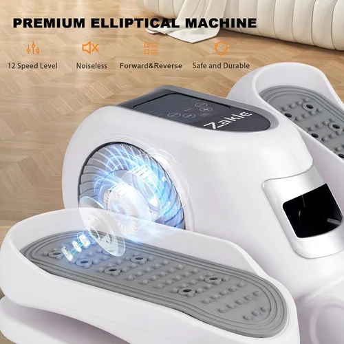 Vista 14 de Zakle Under Desk Elliptical Machine, Electric Elliptical Training Machine w/Remote Control, 12 Speed Levels, Quiet Seated Pedal Exerciser for Home