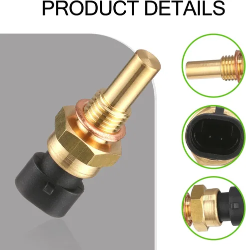 Vista 4 de Sensor de temperatura del agua del motor de automóvil, sensor de temperatura de enfriamiento, piezas de repuesto para sensor de contacto sensible