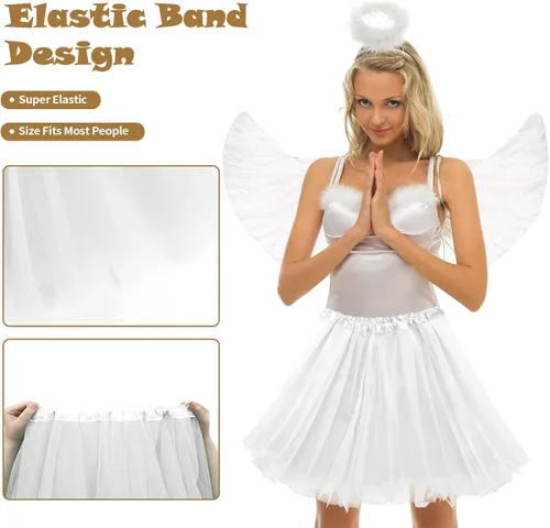 Vista 4 de WILDPARTY Angel Costume Accessories for Women