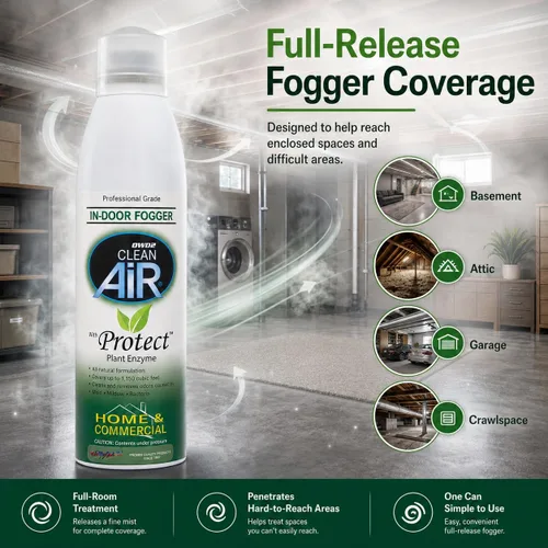 Vista 3 de DWD2 Protect™ Home & Commercial Tratamiento de Moho a Base de Plantas Eliminador de Olores de Moho con Nebulizador - Solución ecológica para un