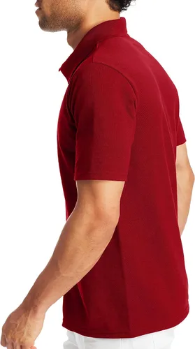 Vista 3 de Hanes playera polo de manga corta para hombre con FreshIQ