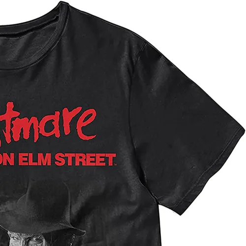 Vista 6 de Nightmare On Elm Street Camiseta para hombre - Camiseta de película de Freddy Krueger - Camiseta de terror (negro, XXL), Negro