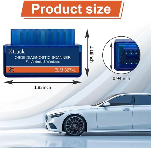 Vista 8 de ELM327 OBDII - Escáner de diagnóstico automático para coche, escáner OBD2 Bluetooth OBDII, herramienta de diagnóstico OBDII, lector de código