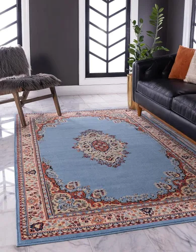 Vista 69 de Unique Loom - Alfombra de área estilo persa tradicional de la colección Reza, de 2 pies 2 pulgadas x 3 pies, colores negro y beige