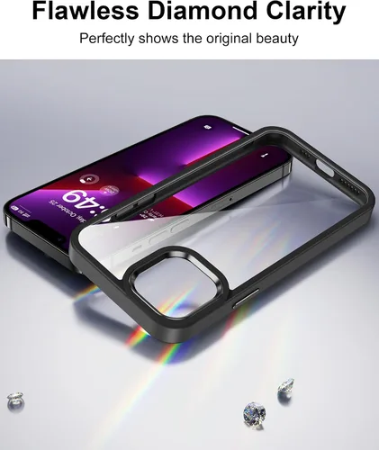 Vista 346 de HOOMIL Funda para iPhone 7 Plus/iPhone 8 Plus de 5.5 Pulgadas, sin amarillamiento, protección contra caídas, cubierta trasera dura transparente