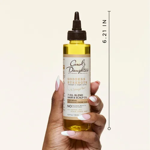 Vista 2 de Carol's Daughter Goddess Strength 7 Oil Blend - Mezcla de aceite para cuero cabelludo y cabello para ondas, espirales y rizos, tratamiento capilar