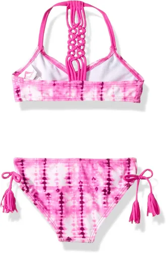 Vista 2 de Kanu Surf Traje de baño de 2 piezas con cuello en V para niña