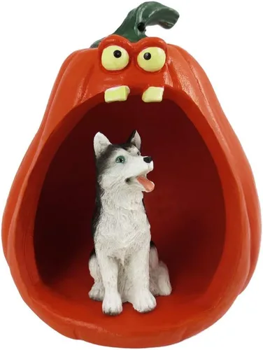 Vista 40 de Conversation Concepts Figura de Corgi galés de Halloween y calabaza Welsh Corgi Pembroke