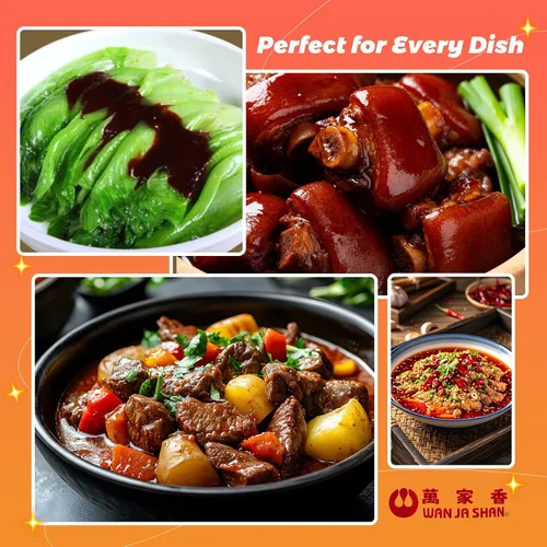 Vista 3 de Wan Ja Shan Salsa vegetariana de champiñones y ostras, de 33.8 onzas líquidas. .