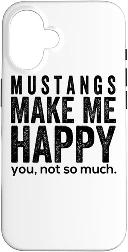 Vista 31 de Funda de regalo para iPhone 13 Pro Mustangs make me happy you not so much funny Horse
