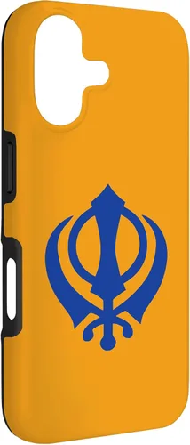 Vista 3 de Khanda Sikh Symbol Chakkar Kirpans Chakra Sikhism - Carcasa para iPhone 17