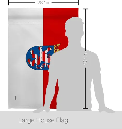 Vista 2 de Americana Home & Garden Hesse - Bandera de la casa regional, Alemania, Estados de Europa Central, territorio de Europa Central, Historia, País