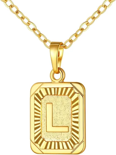 Vista 37 de U7 Initial Necklaces for Women a. Oro