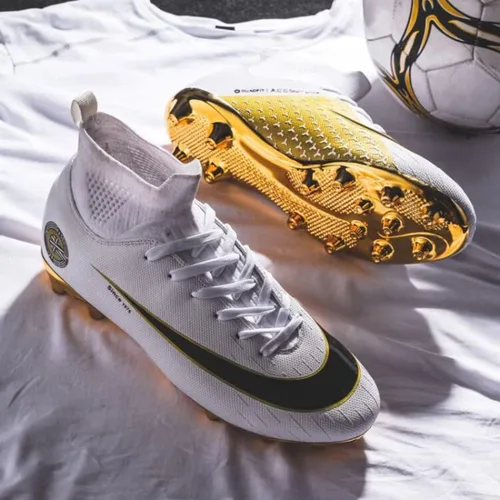 Vista 5 de Tacos de fútbol para hombre y mujer, TFFGAG, botas de fútbol de alta calidad, tenis deportivos para entrenamiento