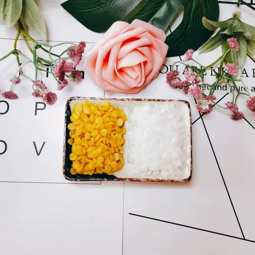 Vista 4 de TooGet Pellets de cera de abeja blanca pura, cuentas de cera de abejas naturales, pastillas de cera de abejas, calidad premium, grado cosmético, 14