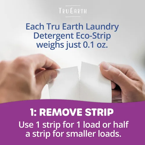 Vista 3 de Tru Earth Hojas compactas de detergente seco para ropa – hasta 768 cargas (384 unidades) – Sin parabenos – Detergente sin líquido original
