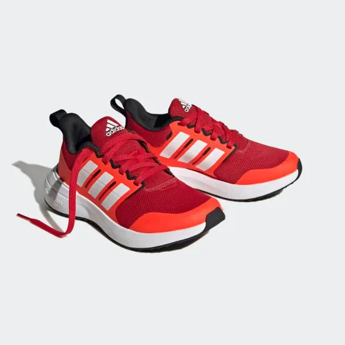 Vista 5 de adidas Tenis de correr unisex Fortarun 2.0 para niños Better Scarlet/Blanco/Rojo Solar
