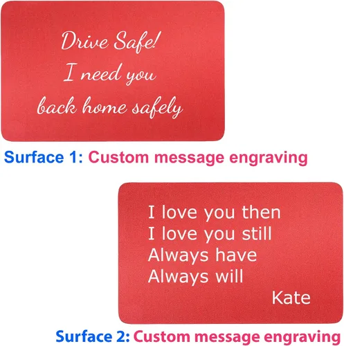 Vista 70 de Tarjeta personalizada con foto y/o texto grabado cartera Love Insert Card