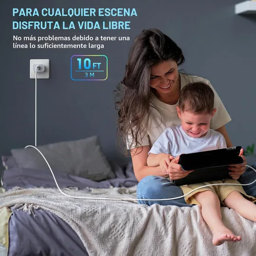 Vista 7 de Cargador rápido para iPhone, cargador de iPhone de carga rápida [certificado Apple MFi], paquete de 3 cargadores de Apple, USB C, bloque de carga