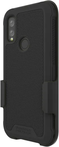 Vista 3 de Funda compatible con Kyocera DuraSport Phone Modelo C6930. Funda giratoria resistente con clip para cinturón y funda de TPU flexible y resistente