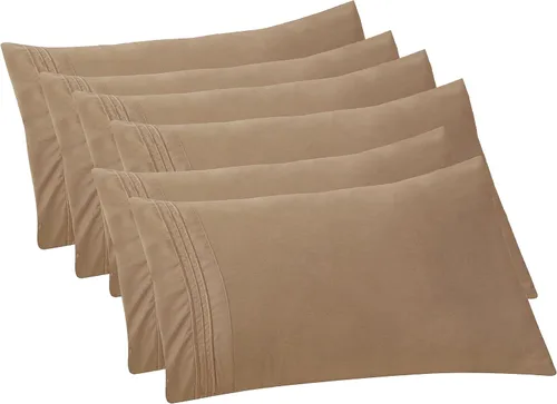Vista 81 de Elegant Comfort Fundas de almohada sólidas de microfibra de alta calidad hotelera, tejido suave, resistente a las arrugas y a las manchas, fácil