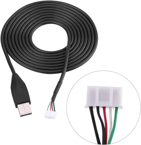 Vista 3 de Cable USB para ratón de 66 ft cable USB de repuesto para Logitech MX518 Gaming Mouse