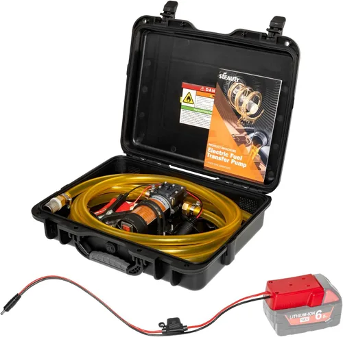 Vista 15 de Juego de bomba de transferencia de combustible de 12V 75W, bomba de transferencia de gasolina que mueve hasta 110 galones de gasolina o diésel por
