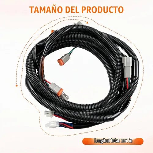 Vista 6 de CLUBRALLY Arnés de cableado de control de carrito de golf para Club Car DS - Controlador negro#1510-5201, Arnés de cableado completo para vehículo
