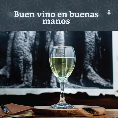 Vista 5 de Vikko Copas de vino pequeñas de 8.5 onzas, juego de 6, vidrio transparente, tallo duradero, apto para lavavajillas