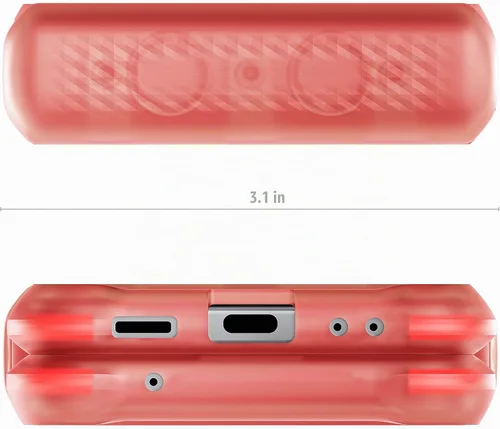 Vista 9 de Ghostek COVERT - Funda rosa para Galaxy Z Flip 4 para mujeres y niñas, protección completa de bisagra y parte trasera transparente, duradera