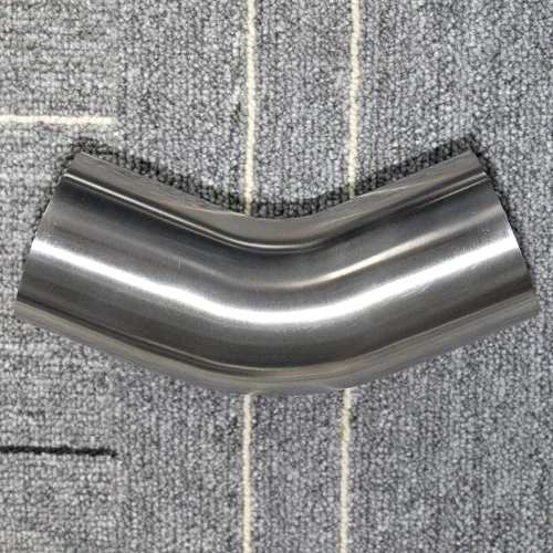 Vista 9 de Codo de Acero Inoxidable de 1.5" con Curvatura Mandril de 45° - 16GA/0.065" (1.5mm) de Grosor - Patas de 2" - Codo de Acero Inoxidable SS304
