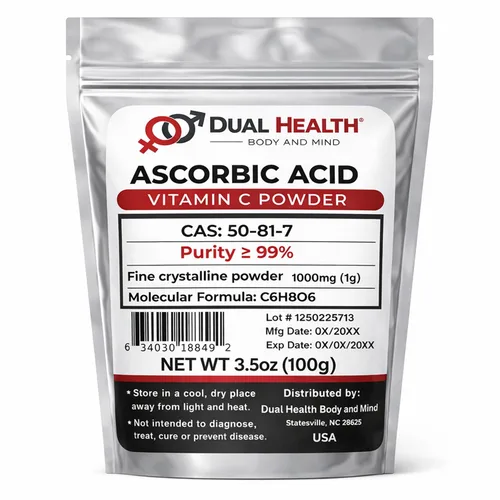 Vista 10 de Ácido ascórbico (1 libra) Polvo puro de vitamina C de alta potencia de grado alimenticio para células e inmunitarios, cristales finos solubles sin