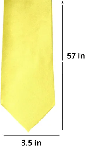 Vista 165 de tiemart Corbata de color sólido para hombre Longitud estándar