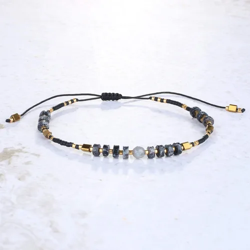 Vista 4 de KELITCH Women Strand Bracelets Seed Bead Thin Rope Friendship Bracelets Handmade Adjustable Jewelry