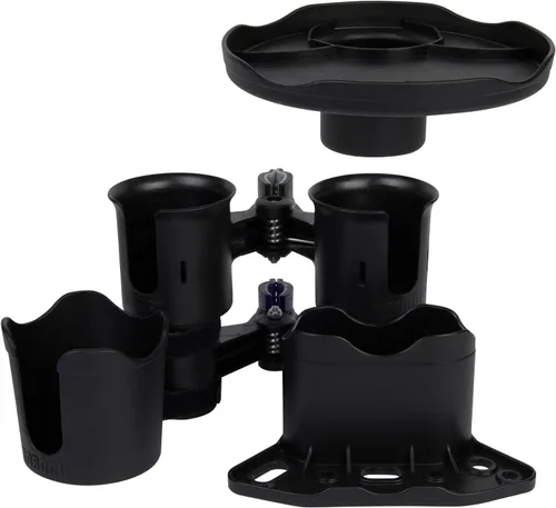 Vista 6 de ROBOCUP Plus, (Negro), Accesorio adicional XL extensión portavasos, mayor capacidad de bebida, perfecto para botes, carritos de golf, andadores