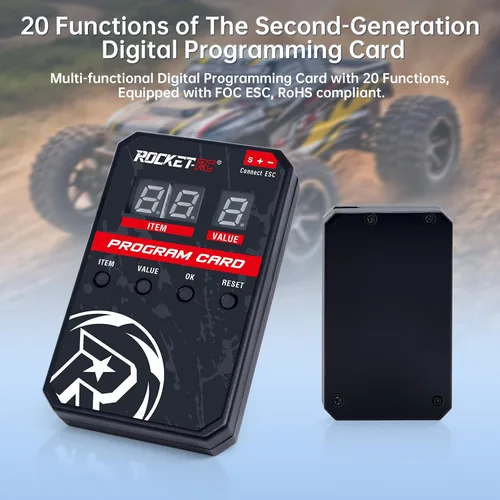 Vista 5 de Surpass Hobby ESC Tarjeta de programación RC Car Controlador de velocidad electrónico programador LED solo compatible con motor sin escobillas 3660