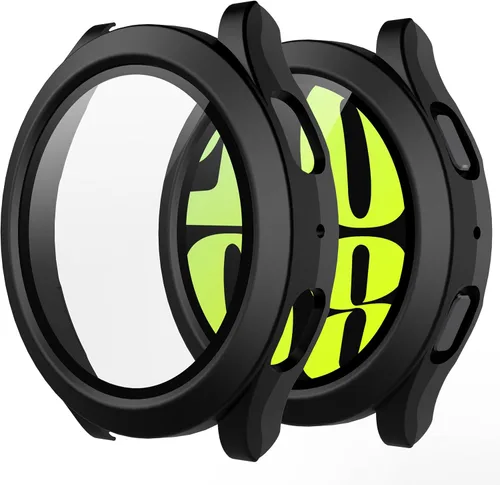 Vista 17 de Misxi - Juego de 2 fundas rígidas de policarbonato con protector de pantalla para Samsung Galaxy Watch 5 Galaxy Watch 4 de 40 mm, funda ultradelgada