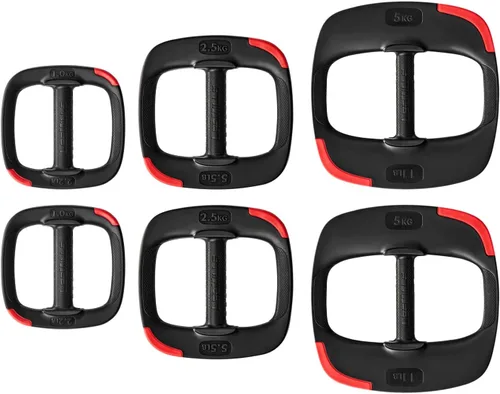 Vista 9 de Les Mills™ Dual Purpose Ergonomic Exercise Weight Plates for Total Body Workouts