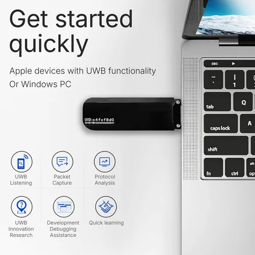 Vista 2 de Heltec UWB Dongle Sniffer Analizador de banda ultra ancha para IoT