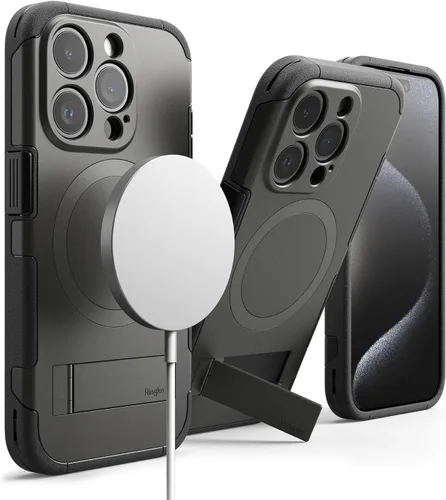 Vista 10 de Ringke Funda para iPhone 15 Pro [todo negro]