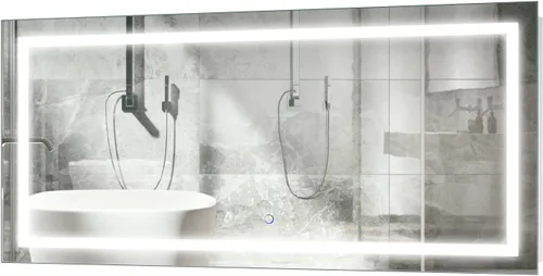 Vista 20 de Krugg Espejo de baño LED cuadrado de 24 x 24 pulgadas Espejo de tocador iluminado incluye atenuador y desempañador Montaje en pared vertical u