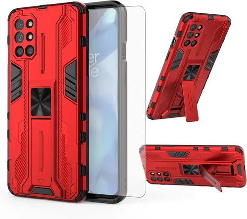 Vista 10 de Asuwish Funda para teléfono OnePlus 8T OnePlus8T Plus 9R 5G con protector de pantalla de vidrio templado y Slim Stand Cell One Plus8T5G On + 1 Plus