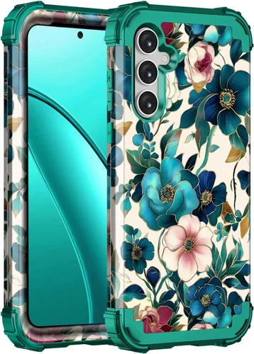 Vista 21 de Hekodonk Funda para Galaxy A15 5G, tres capas de alta resistencia a prueba de golpes, plástico duro+silicona suave, funda protectora de cuerpo Todo