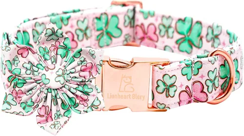 Vista 16 de Lionheart glory - Collar de perro de San Valentín, collares para perros con lazo, collares para mascotas ajustables con lazo para perros pequeños