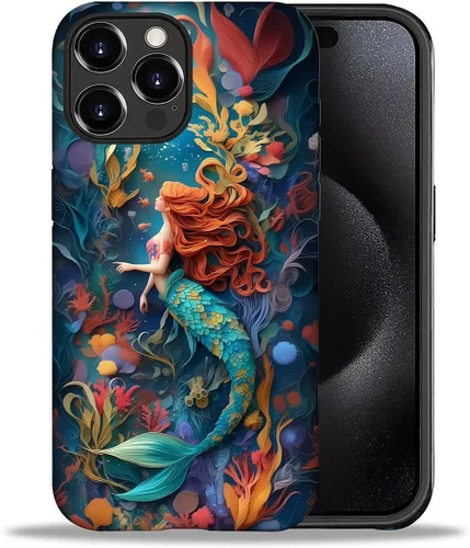 Vista 52 de DAIZAG Funda compatible con iPhone 11, hermoso color arena, patrón completo, carcasa rígida híbrida de plástico TPU + funda de protección