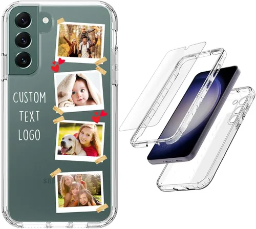 Vista 7 de Funda resistente personalizada para Samsung Galaxy S20 FE [protector de pantalla de vidrio templado] [carcasa de silicona suave] [parachoques de PC]